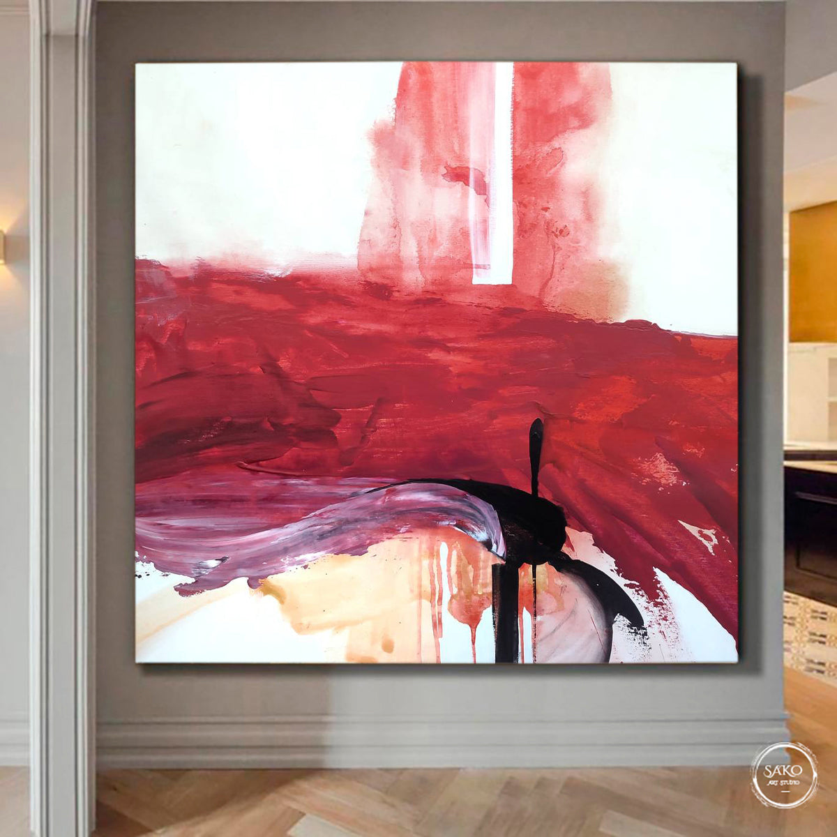 Abstract Cherry Interior Painting