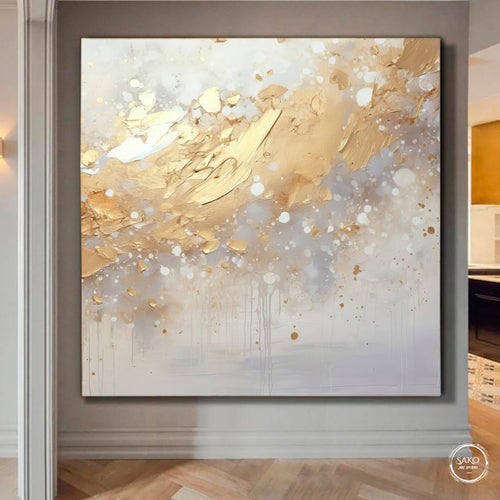 Golden Milky Way on canvas