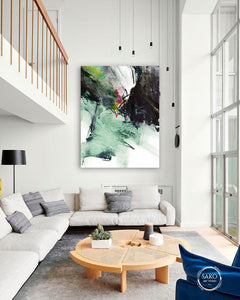 Abstract painting on canvas