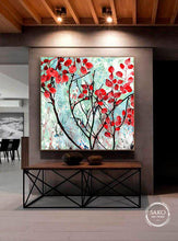 Load image into Gallery viewer, Red Trees Art