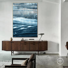 Load image into Gallery viewer, Blue White Seascape