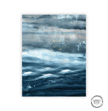 Load image into Gallery viewer, Blue White Seascape