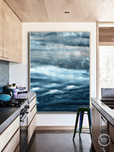 Load image into Gallery viewer, Blue White Seascape